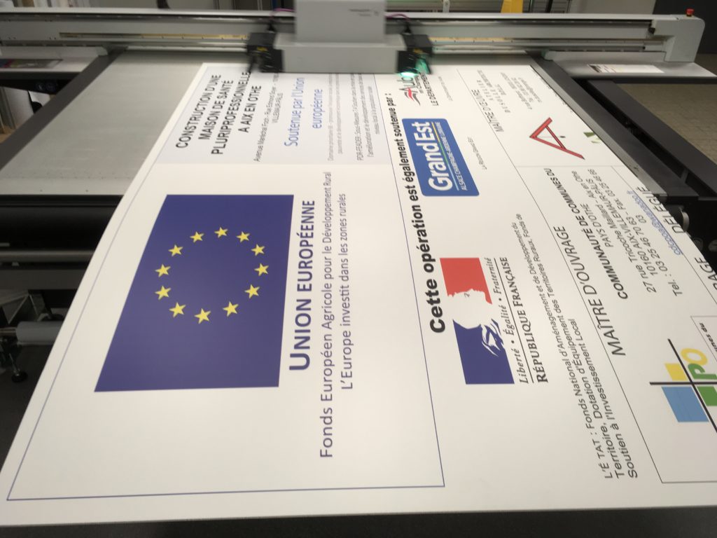 Impression UV sur PP alvéolaire